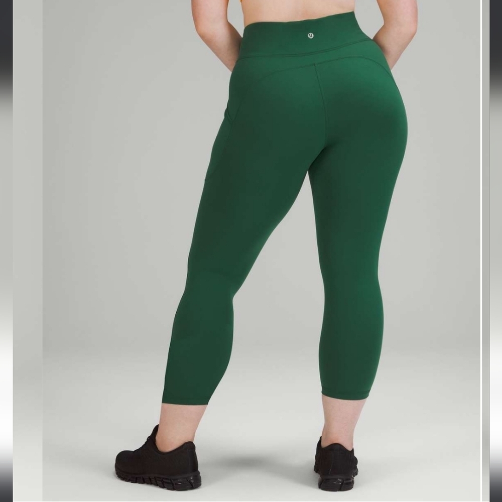 Lululemon Invigorate High-Rise Crop 23"Everglade Green